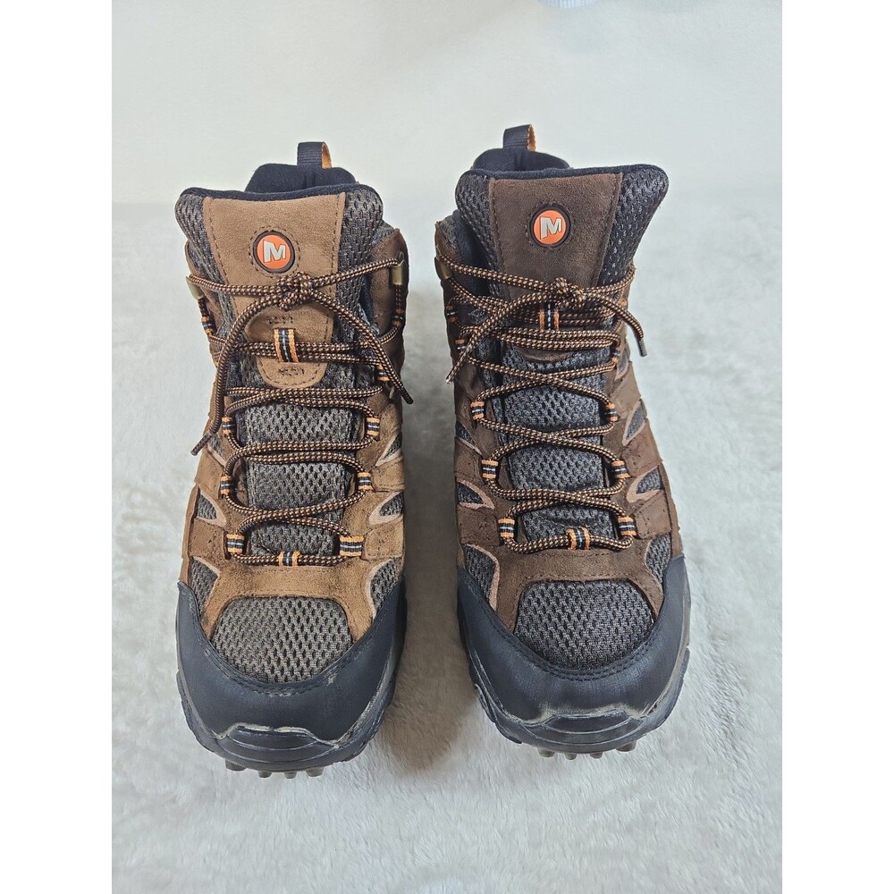 Mens Merrell MOAB 2 MID JO35839W Waterproof Boots Earth Terre Size 11.5 W Brown